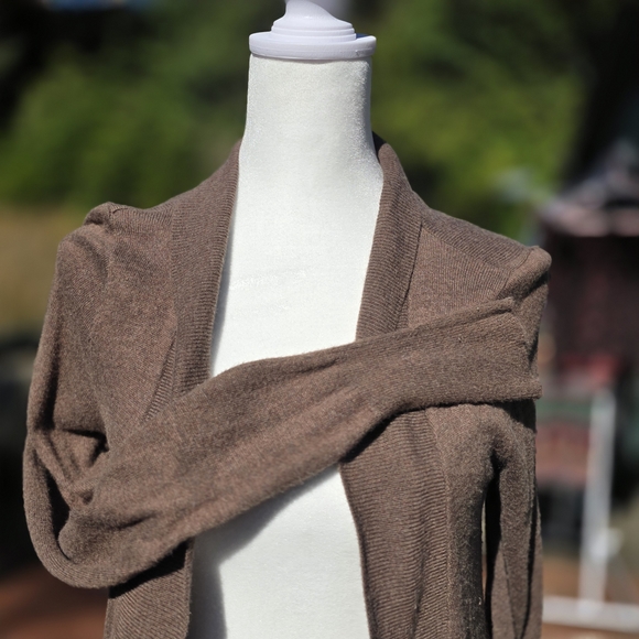 Mossimo Supply Co. Taupe Open-Front Cardigan - Picture 9 of 10